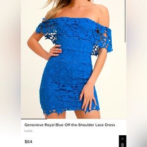 Off the shoulder lace dress